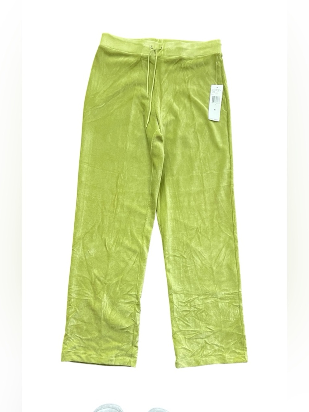 Jones New York Sport  Green Casual Velour Wide Leg Pants Size M